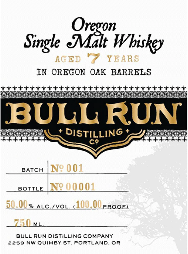 Bull Run 7 Year Old Aged in Oregon Oak Barrels Oregon Single Malt Whisky at CaskCartel.com