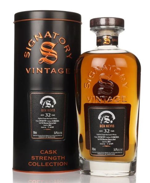 Ben Nevis 32 Year Old 1991 Cask #3837 Cask Strength Collection Signatory Single Malt Scotch Whisky | 700ML at CaskCartel.com