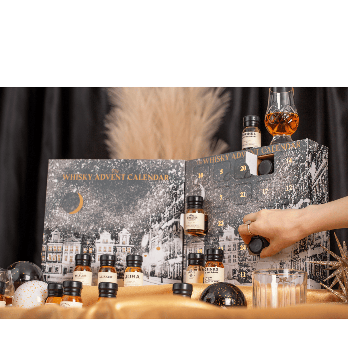 The Whisky Advent Calendar 2024 (24 Mini Bottles) | White Christmas | by Drinks By The Dram at CaskCartel.com 4