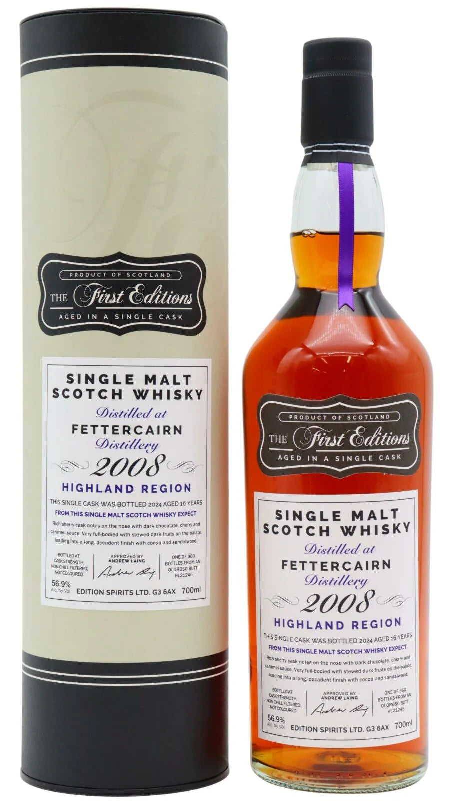 Fettercairn First Editions Single Sherry Cask #21245 Whisky 16 Year Old Single Malt Scotch Whisky | 700ML at CaskCartel.com