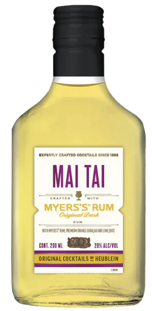 Original Cocktails by Heublein Mai Tai Crafted With Myers's Original Dark Rum | 200ML at CaskCartel.com
