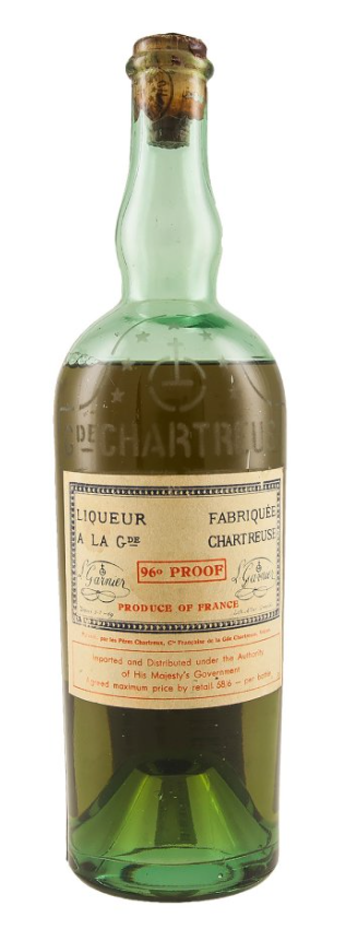 Chartreuse Green Voiron c. 1941-51 Liqueur at CaskCartel.com