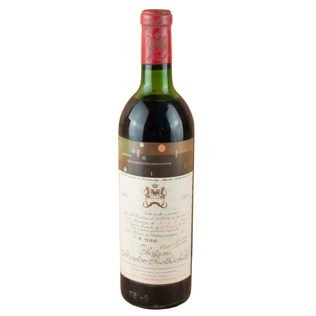 1971 | Chateau Mouton Rothschild | Pauillac at CaskCartel.com