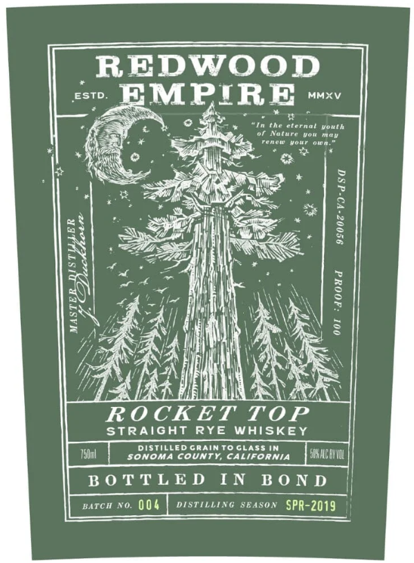 Redwood Empire Rocket Top Bottled In Bond Batch #4 Straight Rye Whiskey at CaskCartel.com