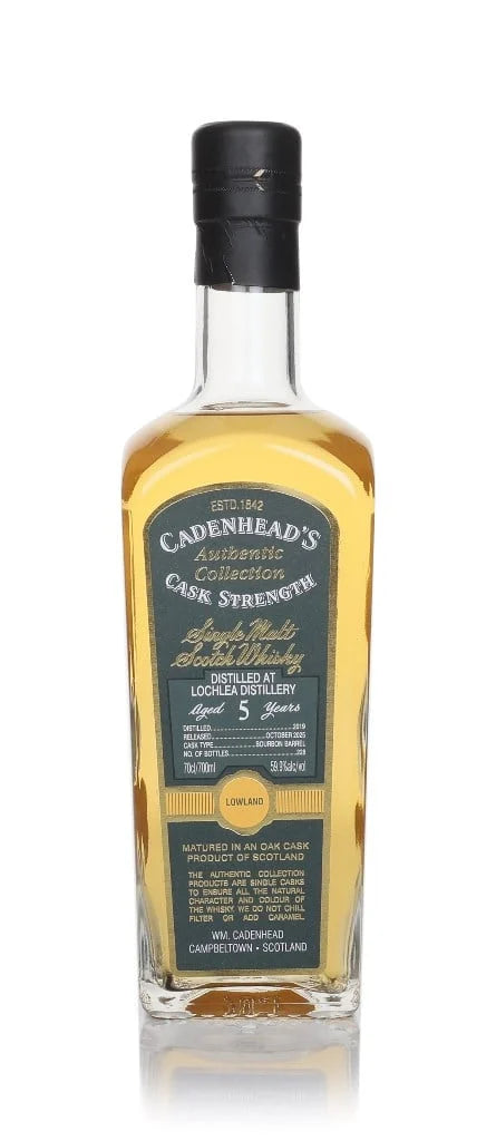 Whiskey: Lochlea 5 Year Old 2019 - Cadenhead's Authentic Collection Single Malt Scotch Whisky | 700ML at CaskCartel.com