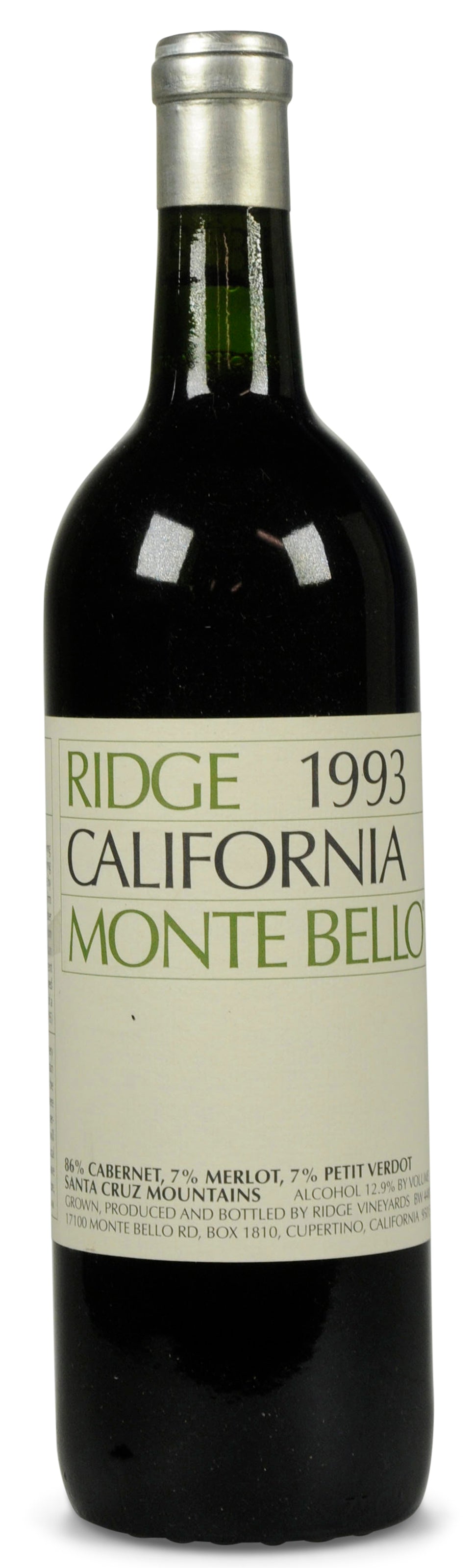 1993 | Ridge Vineyards | Monte Bello at CaskCartel.com