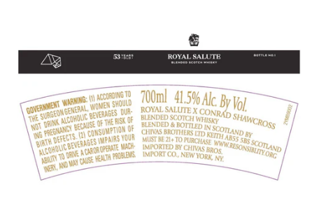 Royal Salute X Conrad Shawcross 53 Year Old Blended Scotch Whiskey at CaskCartel.com