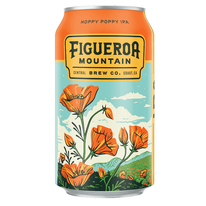 Figueroa Mountain Brew Co. Hoppy Poppy IPA Beer | (6)*355ML at CaskCartel.com