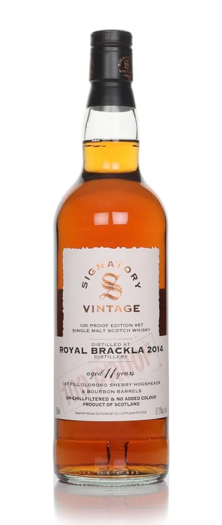 Royal Brackla 11 Year Old 2014 - 100 Proof Edition #67 (Signatory) Single Malt Scotch Whisky | 700ML at CaskCartel.com
