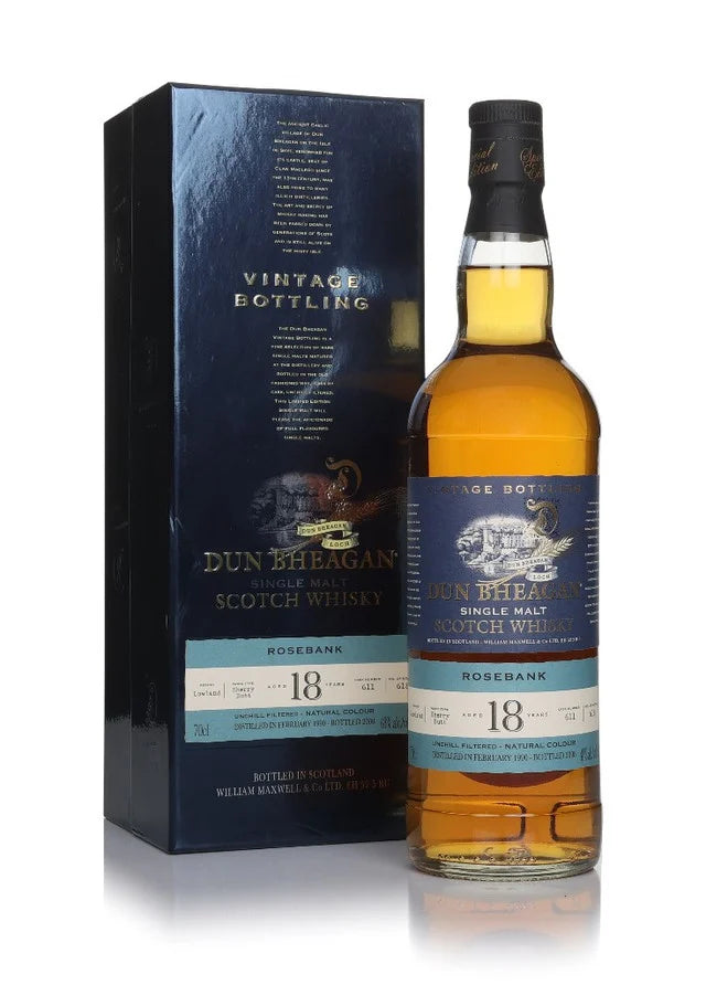 Rosebank 18 Year Old 1990 Cask #611 - Dun Bheagan (Ian Macleod) Single Malt Scotch Whisky | 700ML at CaskCartel.com