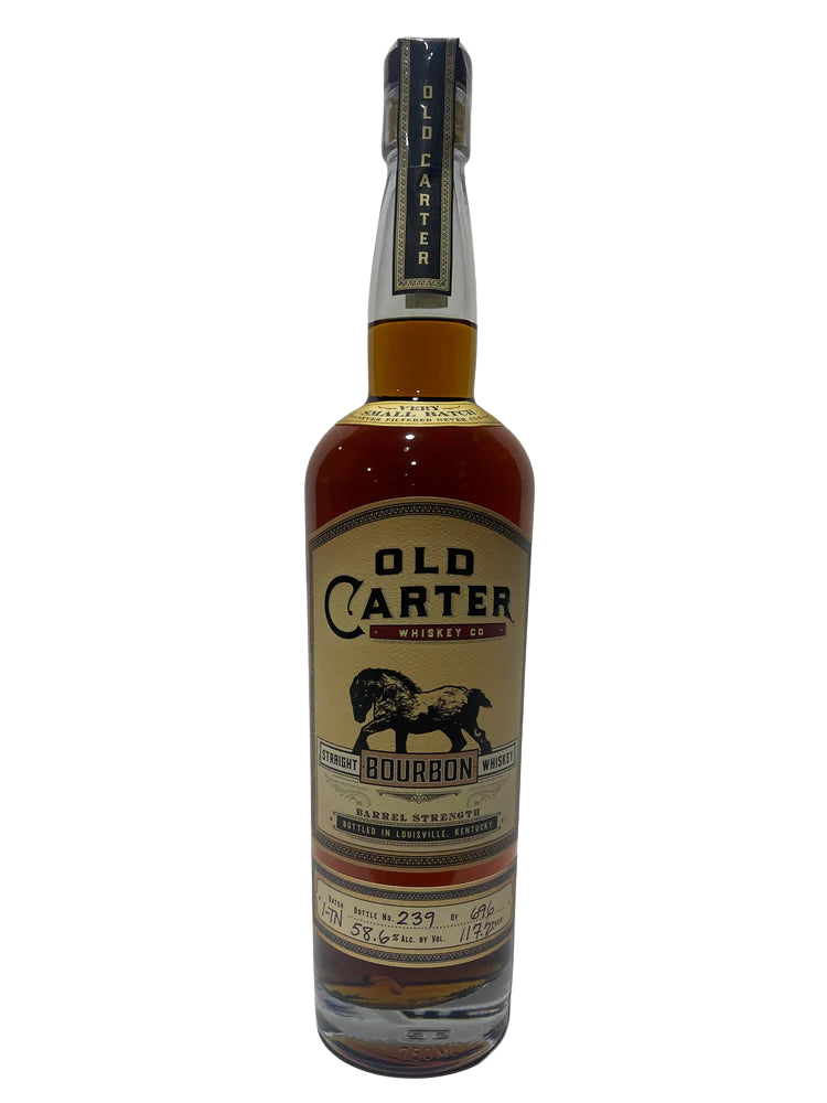 Old Carter Very Small Batch 1-TN Barrel strength Straight Bourbon 117.2 Proof Bottle 239 of 696 at CaskCartel.com