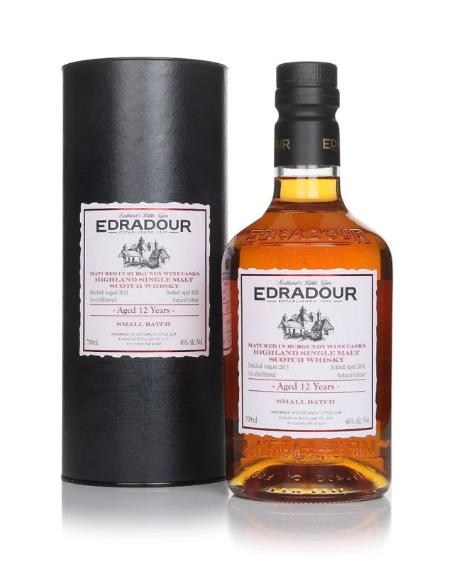 Edradour 12 Year Old 2013 - Burgundy Wine Cask Matured Single Malt Scotch Whisky | 700ML at CaskCartel.com