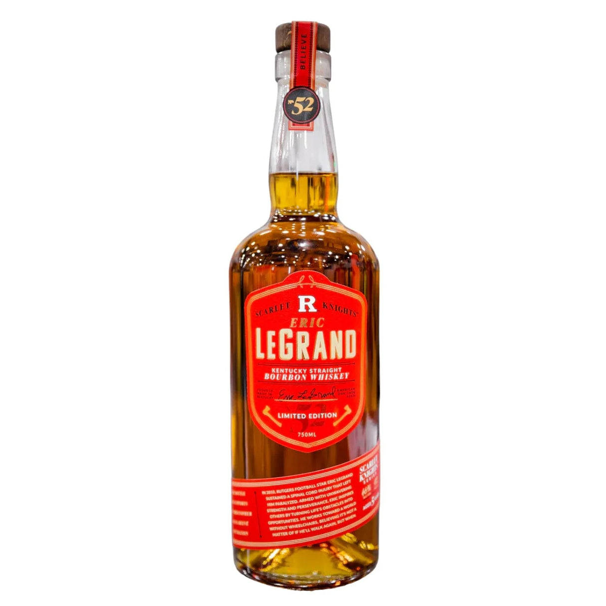 Eric LeGrand Rutgers Scarlet Knight Series Kentucky Straight Bourbon Whiskey at CaskCartel.com