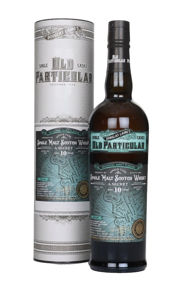 Secret Lowland 10 Year Old 2014 Cask #20085 Fanatical About Flavour Cask Strength - Old Particular (Douglas Laing) Single Malt Scotch Whisky | 700ML at CaskCartel.com