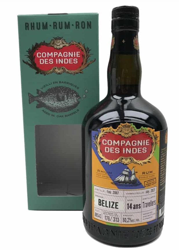 Compagnie Des Indes Belize 14 Year Old Travellers Cask Strength Bottled Premium Spirits | 700ML at CaskCartel.com