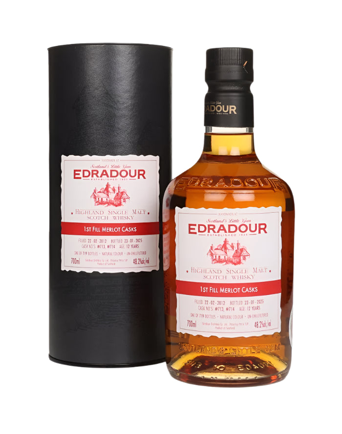 Edradour 12 Year Old 2012 - Michael Eppan Merlot Single Malt Scotch Whisky | 700ML at CaskCartel.com