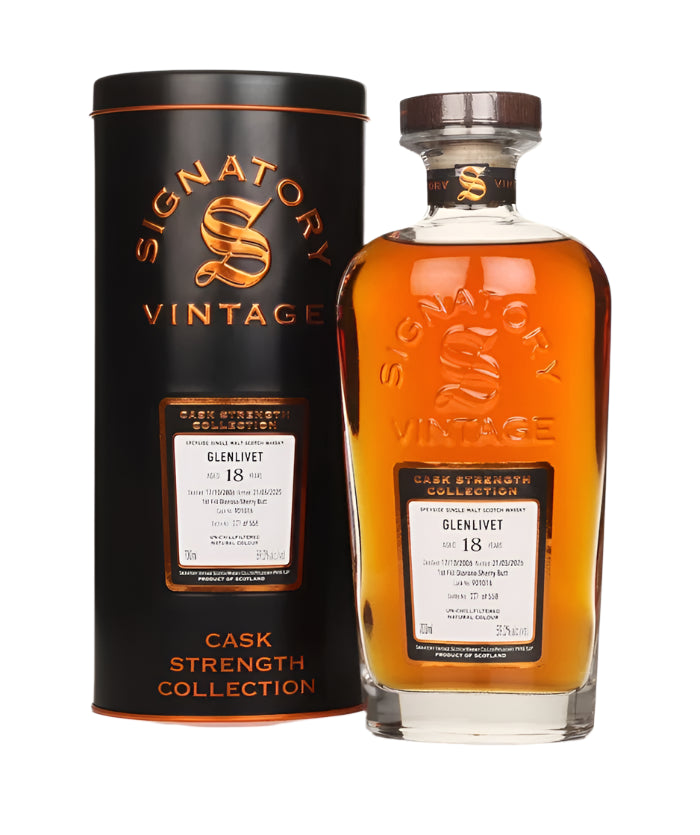 Glenlivet 18 Year Old 2006 Cask #901016 - Cask Strength Collection (Signatory) Single Malt Scotch Whisky | 700ML at CaskCartel.com