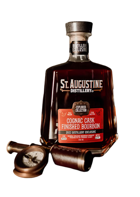 St. Augustine Explorer Collection 5 Year Old Finished In XO Cognac Casks Florida Straight Bourbon Whiskey at CaskCartel.com