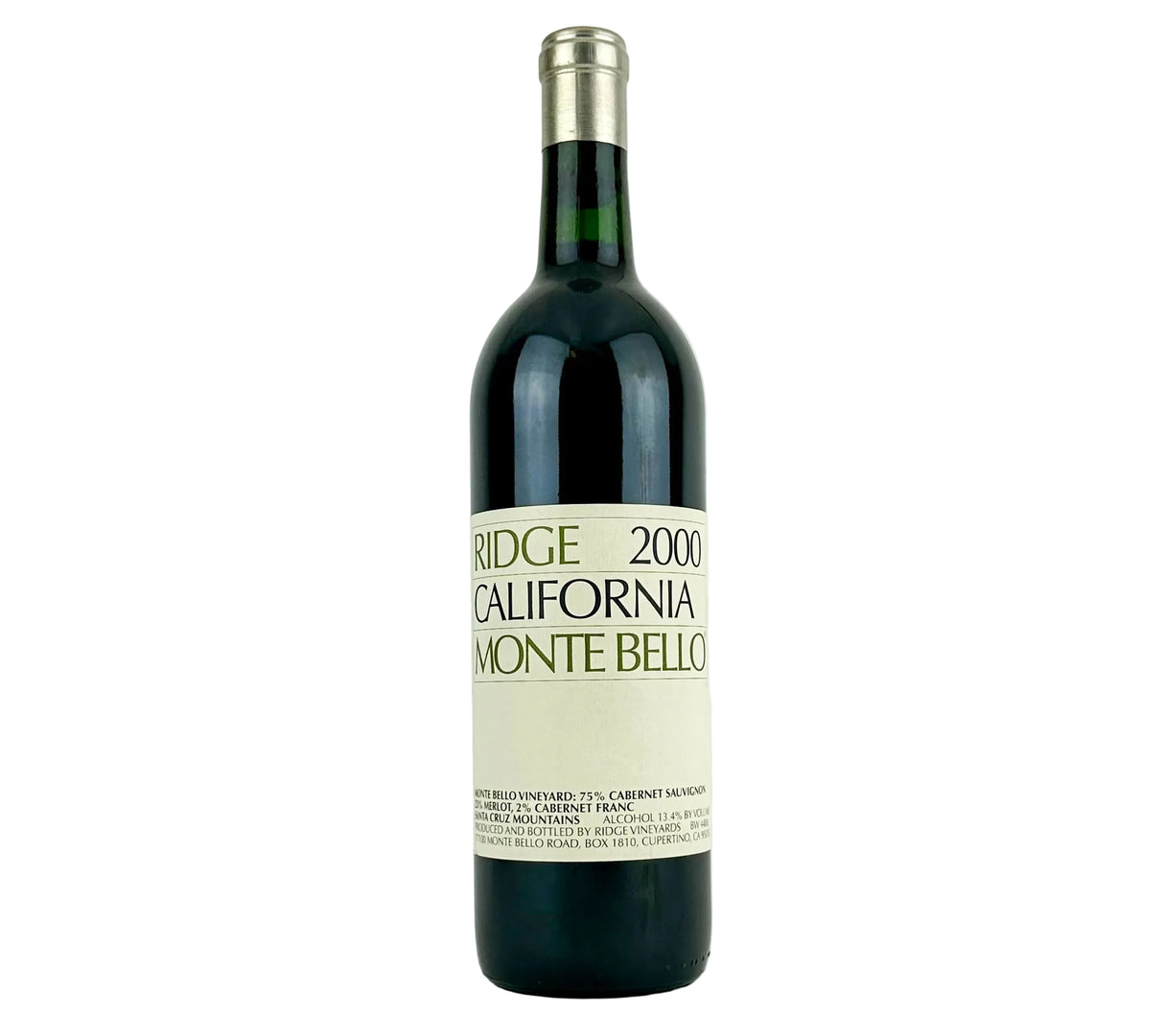 2000 | Ridge Vineyards | Monte Bello at CaskCartel.com