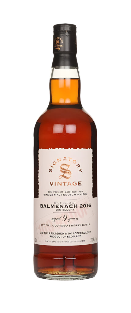 Balmenach 9 Year Old 2016 - 100 Proof Edition #57 (Signatory) Single Malt Scotch Whisky | 700ML at CaskCartel.com