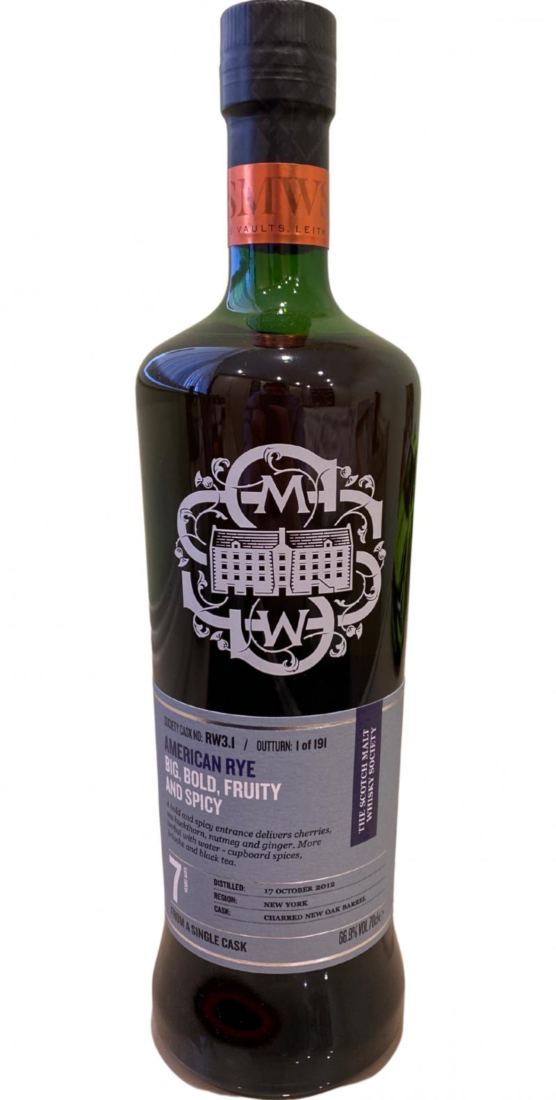 American Rye Whiskey 2012 SMWS RW3.1 Big Bold Fruity And Spicy | 700ML at CaskCartel.com