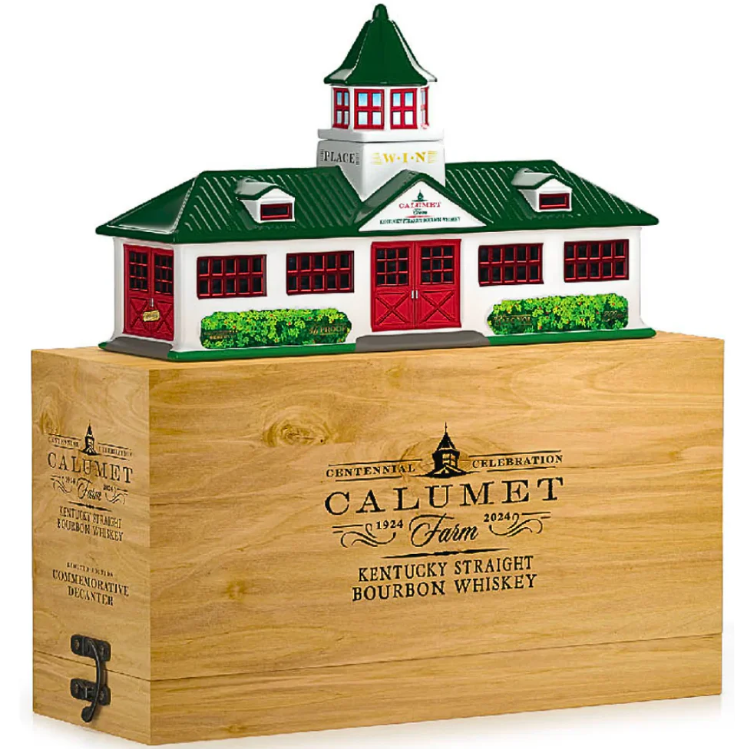 Calumet Farm 100th Anniversary Ceramic Farm Decanter Straight Bourbon Whiskey at CaskCartel.com