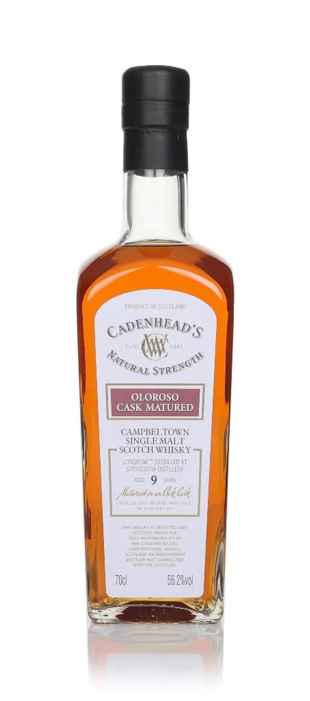 Longrow 9 Year Old 2015 - Cadenhead's Natural Strength Single Malt Scotch Whisky | 700ML at CaskCartel.com