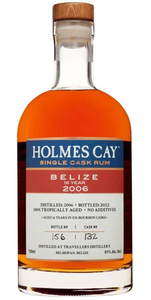 Holmes Cay Belize - Travellers 2006 - 16 Year Old Single Cask Rum at CaskCartel.com