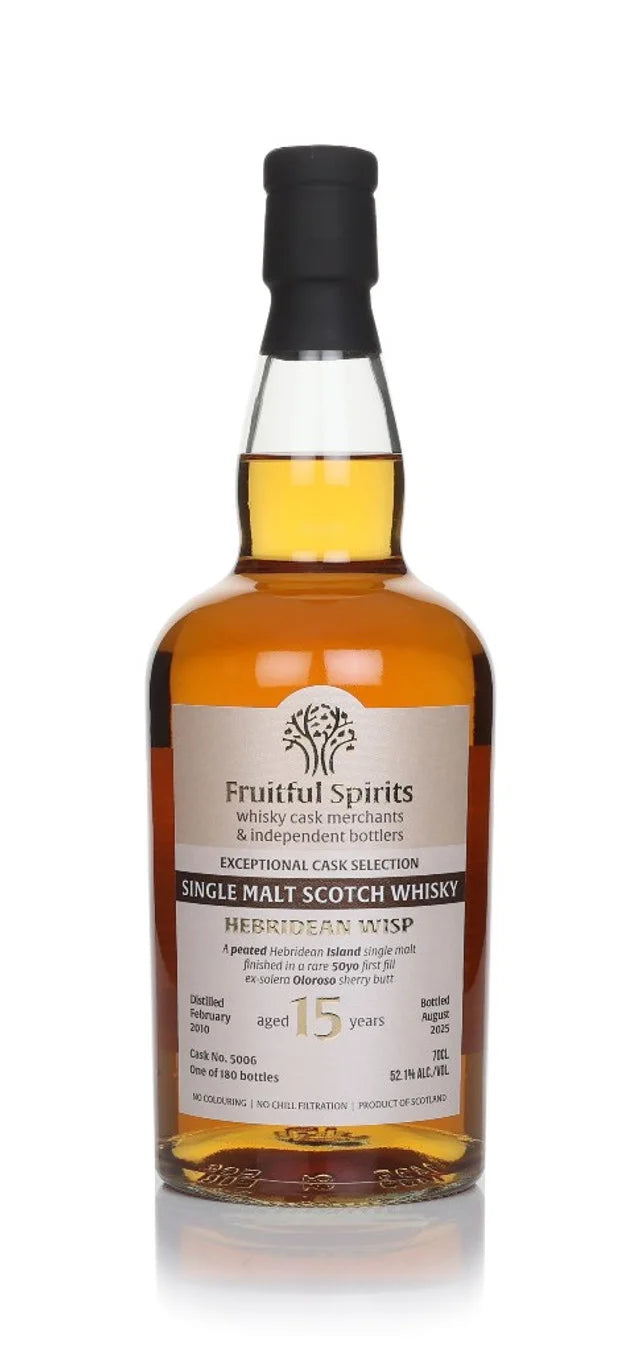 Hebridean 15 Year Old 2010 Cask #5006 - Fruitful Spirits Single Malt Scotch Whisky | 700ML at CaskCartel.com