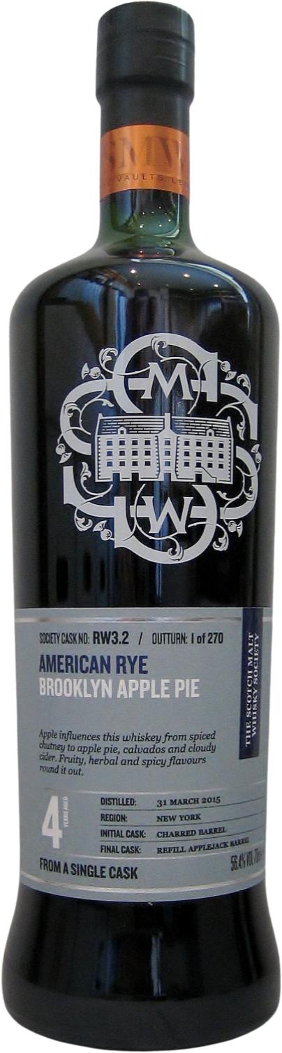 American Rye Whiskey 2015 SMWS RW3.2 Brooklyn Apple Pie | 700ML at CaskCartel.com