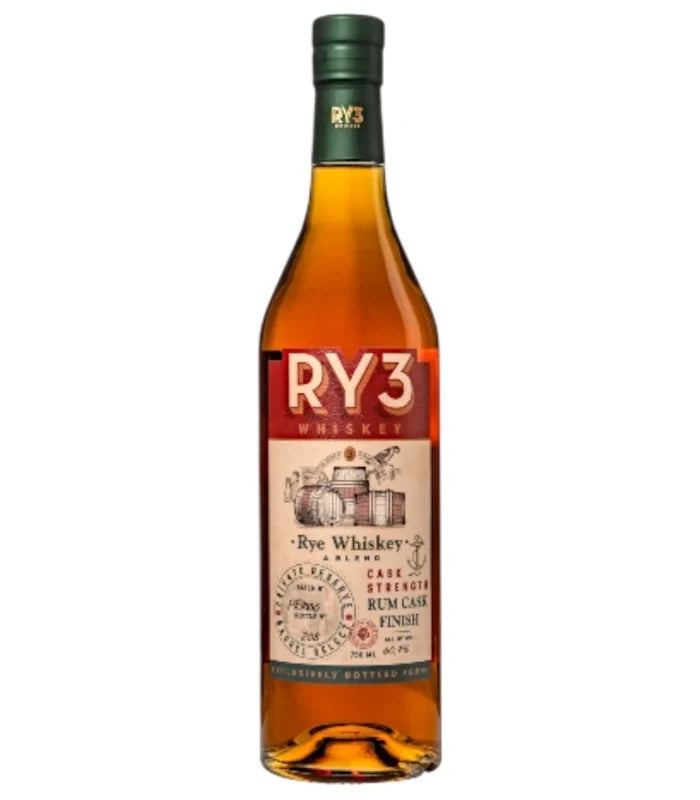 Ry3 Single Barrel Cask Strength Rum Cask Finish Rye Whiskey at CaskCartel.com