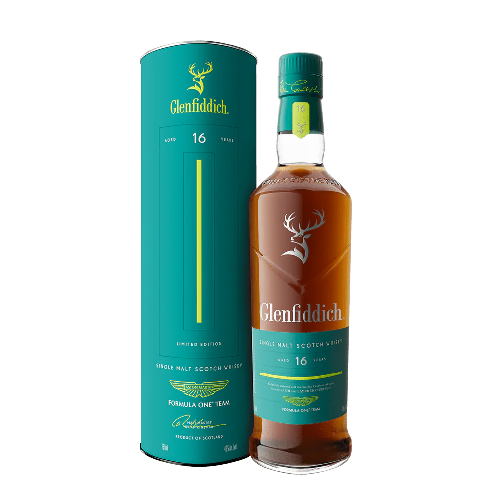 Glenfiddich x Aston Martin Formula One 16 Year Old Single Malt Scotch Whisky at CaskCartel.com