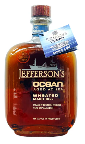 Jefferson’s Ocean Aged at Sea Wheated Mashbill 29 Voyage Single Barrel Bourbon Whiskey