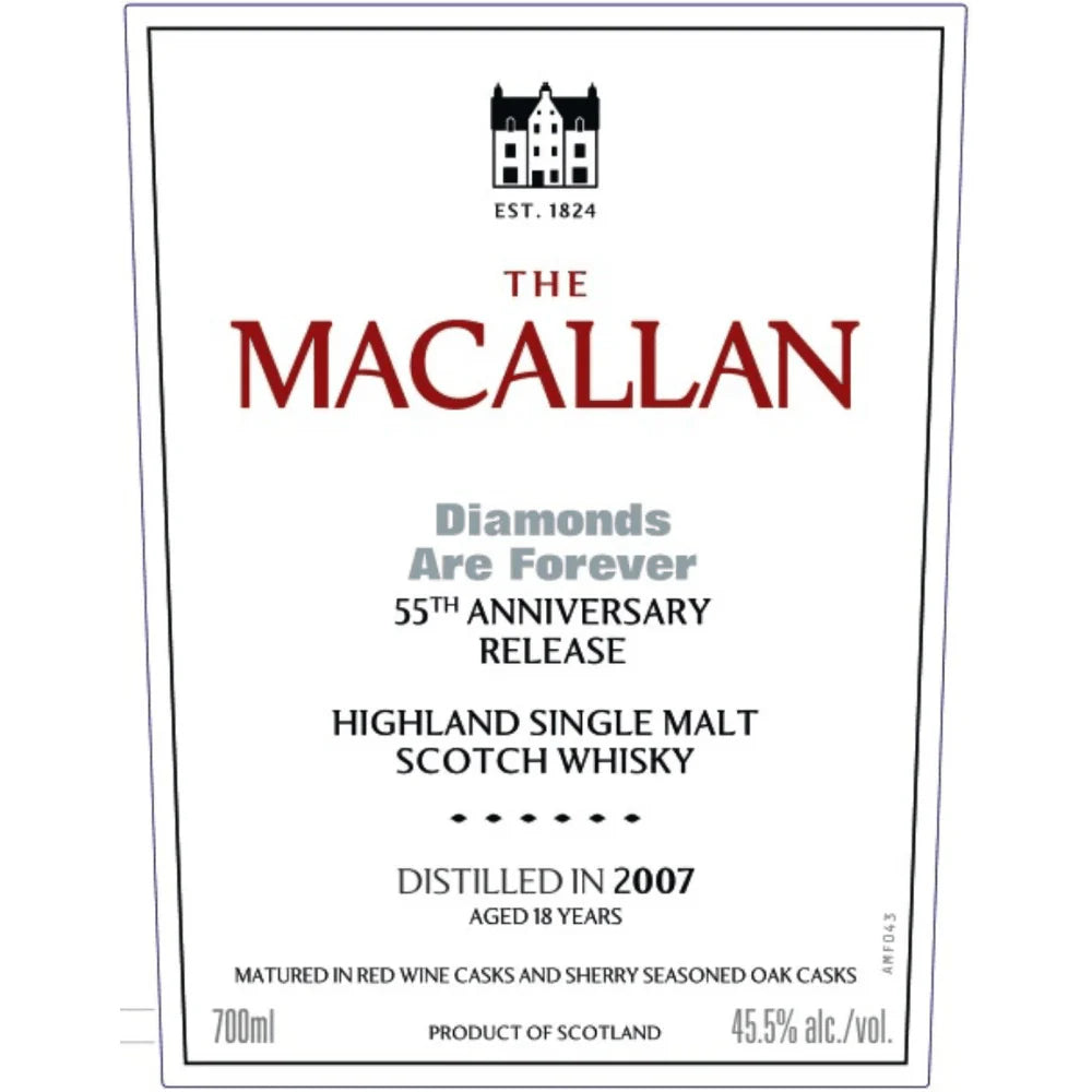 The Macallan Diamonds Are Forever 55th Anniversary Release Single Malt Scotch Whisky | 700ML at CaskCartel.com