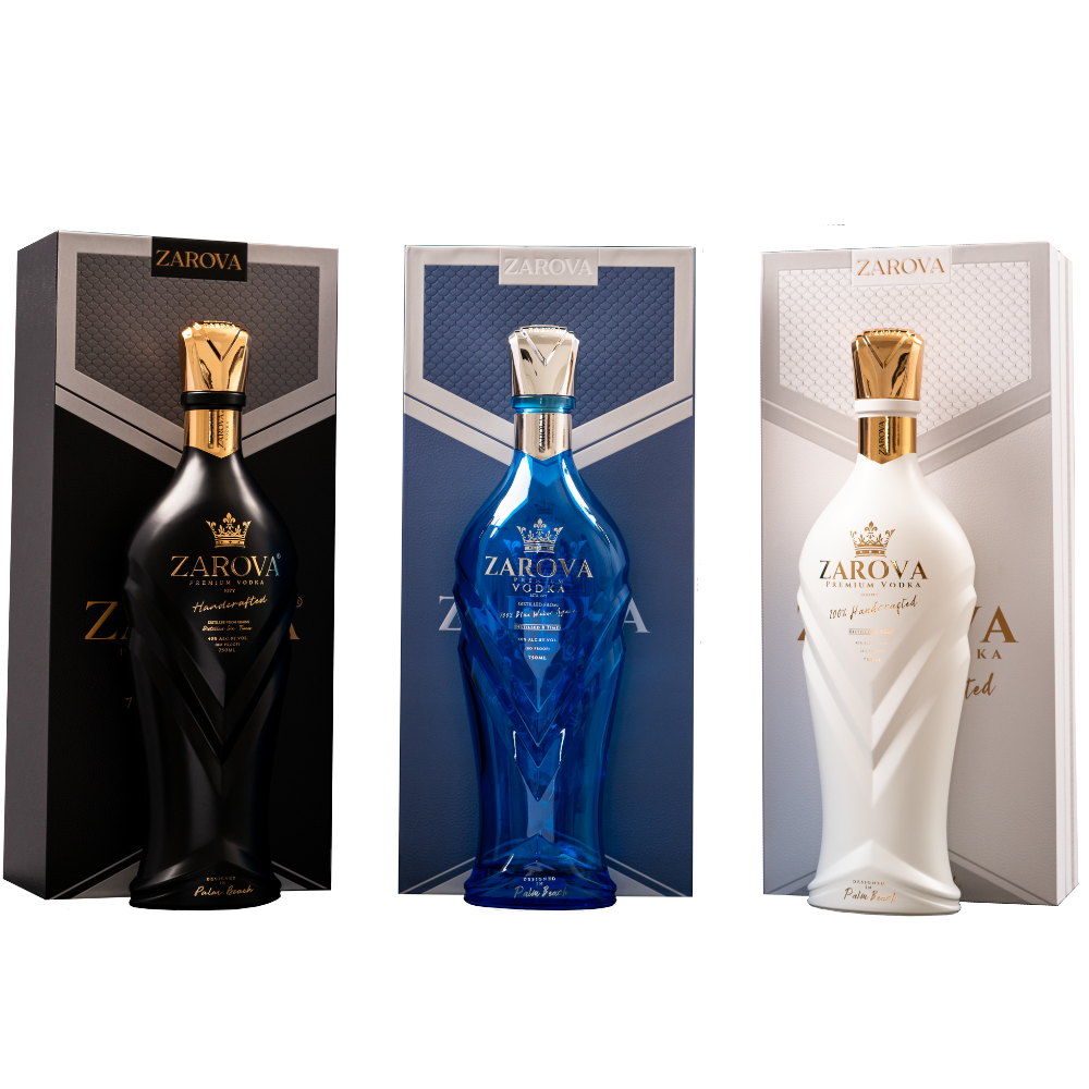 Zarova Luxury Vodka | 2026 Collection | (3) Bottle Bundle at CaskCartel.com