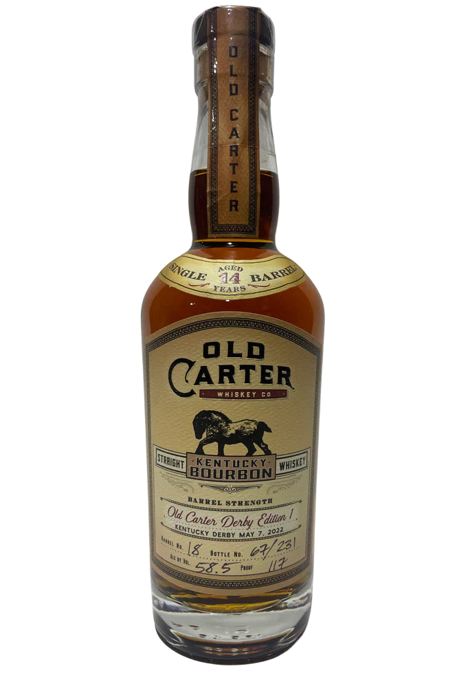 Old Carter Derby Edition 1 Single Barrel Kentucky Straight Bourbon Aged 14 Years 117 Proof Bottle #67 of 231 Barrel #18 | 375ML at CaskCartel.com