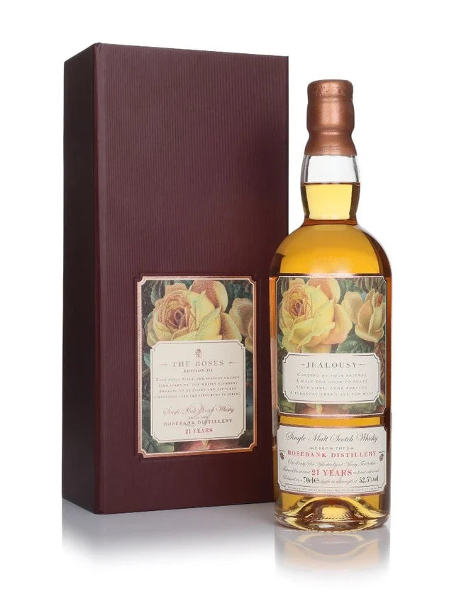 Rosebank 21 Year Old - The Roses Edition #3 Jealousy Single Malt Scotch Whisky | 700ML at CaskCartel.com