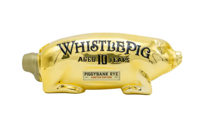 WhistlePig Limited Edition 10 Year Old Aged Gold Edition Piggybank Rye Whiskey | 1L at CaskCartel.com