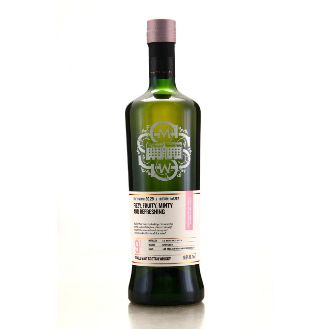 Glen Spey 2012 SMWS 80.29 Fizzy, Fruity, Minty and Refreshing 9 Year Old 2021 Release (Cask #80.29) Single Malt Scotch Whisky | 700ML at CaskCartel.com