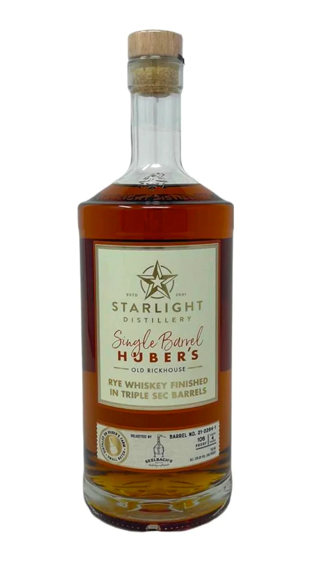 Starlight Finished in Triple Sec Barrels Rye Whiskey at CaskCartel.com