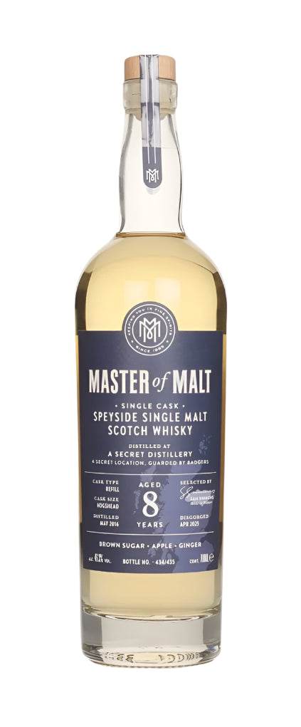 A Secret Speyside Distillery 8 Year Old 2016 Single Cask (Private Bottle) Single Malt Scotch Whisky | 700ML at CaskCartel.com