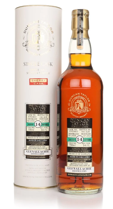 Glenallachie 14 Year Old 2008 Cask #30900803 Single Cask Duncan Taylor Single Malt Scotch Whisky | 700ML at CaskCartel.com