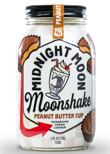 Midnight Moon Peanut Butter Cup Moonshake Cream Liqueur at CaskCartel.com