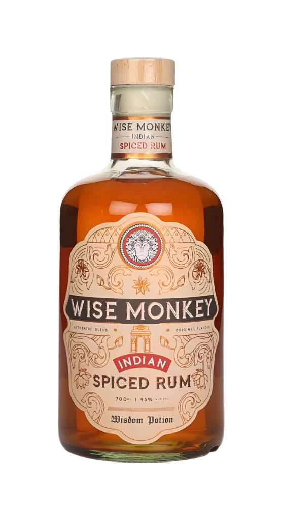 Wise Monkey Indian Spiced Rum | 700ML at CaskCartel.com