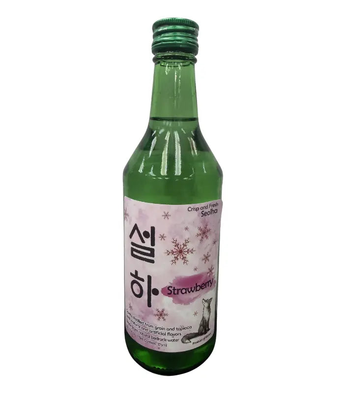 Seolha Strawberry Soju | 375ML at CaskCartel.com