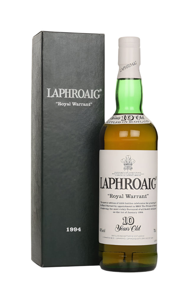 Laphroaig 10 Year Old - Royal Warrant 1994 Single Malt Scotch Whisky | 700ML at CaskCartel.com