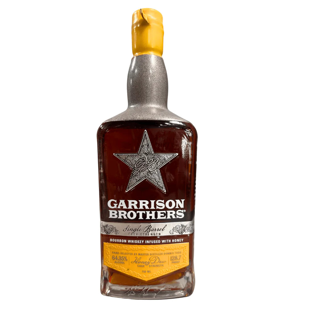 Garrison Brothers Honeydew Cask Strength 128.7 Proof Barrel HD105 Bourbon Whiskey Infused With Honey at CaskCartel.com