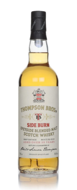 Side Burn 35 Year Old 1989 Thompson Bros Blended Malt Scotch Whisky | 700ML at CaskCartel.com