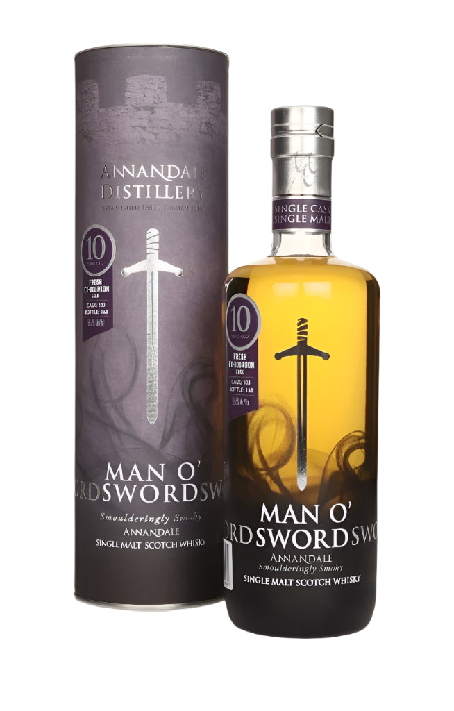 Annandale Man O’Sword 10 Year Old 2014 - Bourbon Cask (Cask #103) Single Malt Scotch Whisky | 700ML at CaskCartel.com