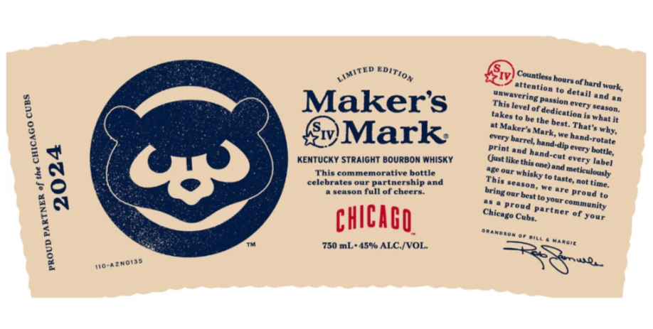Maker's Mark 2024 Chicago Cubs Kentucky Straight Bourbon Whisky at CaskCartel.com